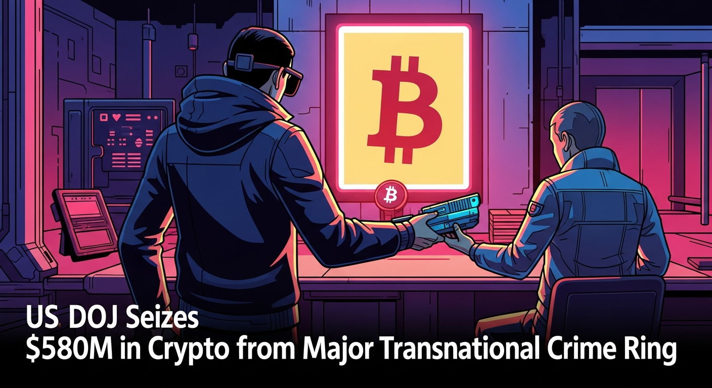 US DOJ seized $580 million worth of cryptocurrency from an international criminal organization
